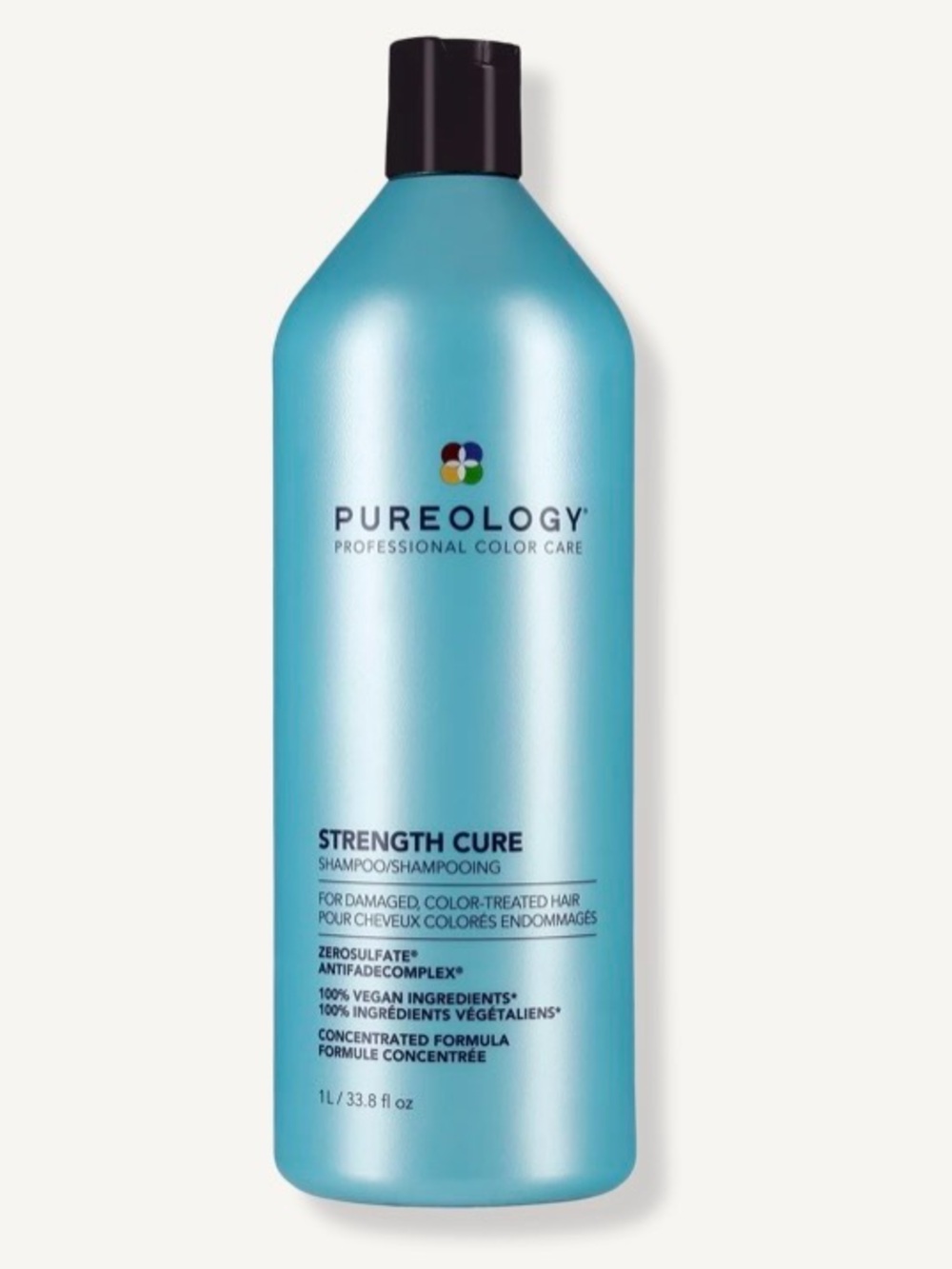 Pureology Strength Cure Shampoo Liter 33.8 oz For Damaged Hair BRAND NEW!